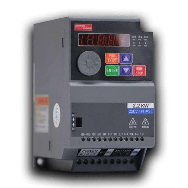 اینورتر درایو صنعتی مدل A720 توان 2.2 کیلو وات تک فاز پاور درایو